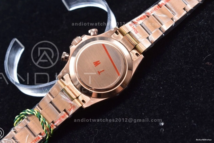 Crystal RG Classic Best YG Black Edition TWF on 116595RBOW A Bracelet Daytona 428 Rainbow Dial 0512
